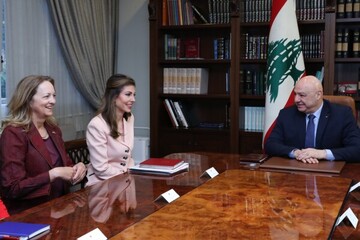 دیدار «مورگان اورتگاس» با مقام‌های ارشد لبنان+ عکس