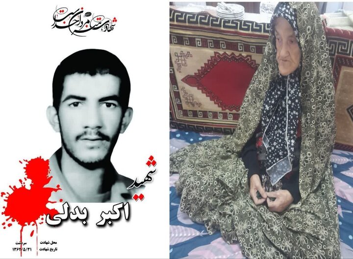 مادر شهید «اکبر بدلی» در ماسال آسمانی شد