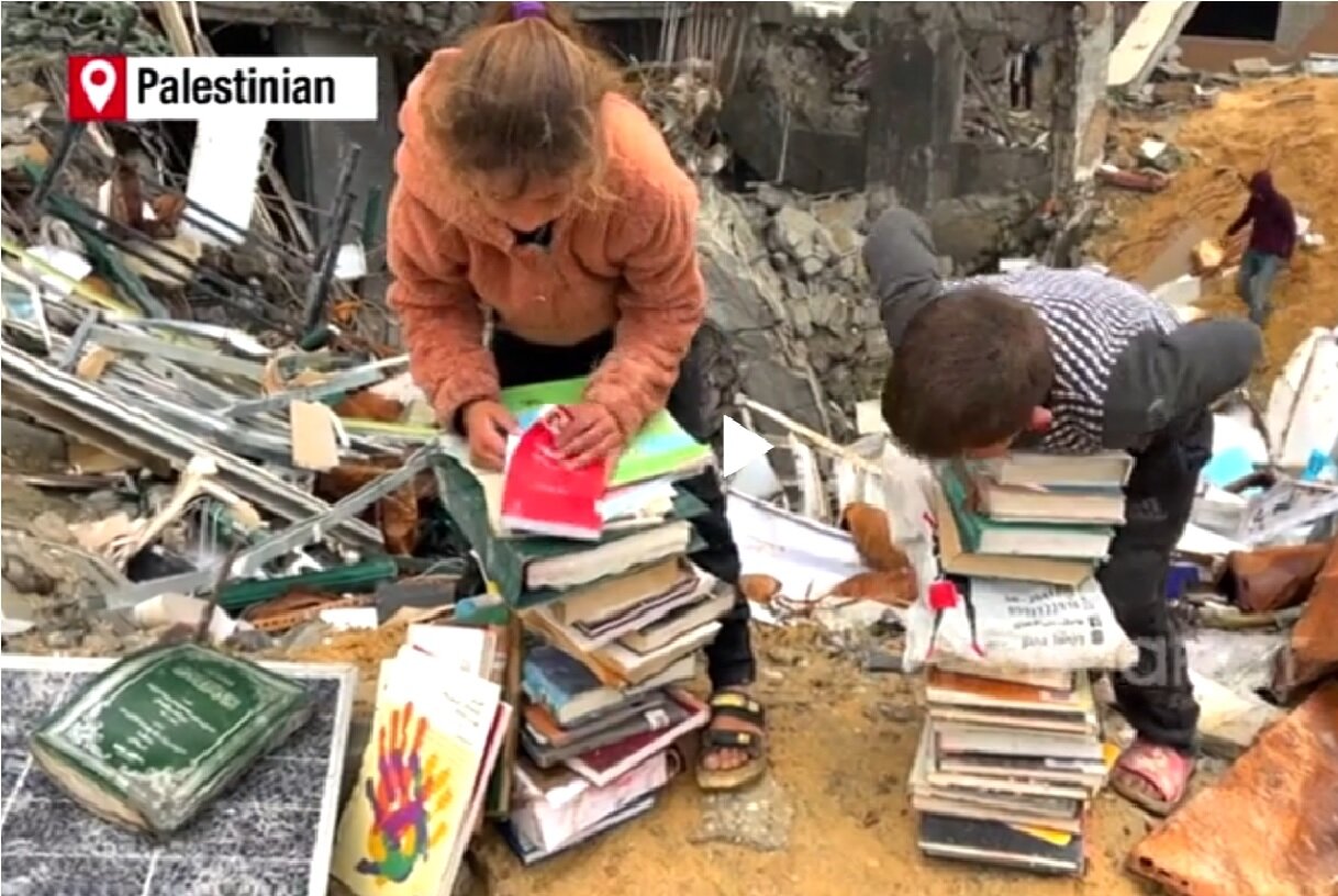 Books for survival: Gazans have to burn books to survive