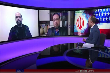 رد مزلزل من محلل إيراني لمذيع القناة البريطانية الرسمية+فيديو