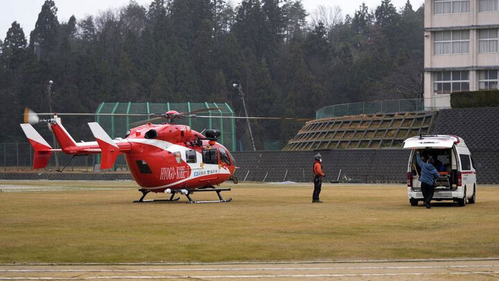 ۳ کشته در پی سقوط بالگرد امدادی در ژاپن