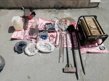 عامل حفاری غیرمجاز در ارتفاعات کیلان دستگیر شد