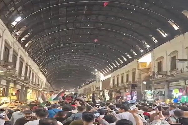 Syrian people stage massive pro-Palestine rally in Damascus
