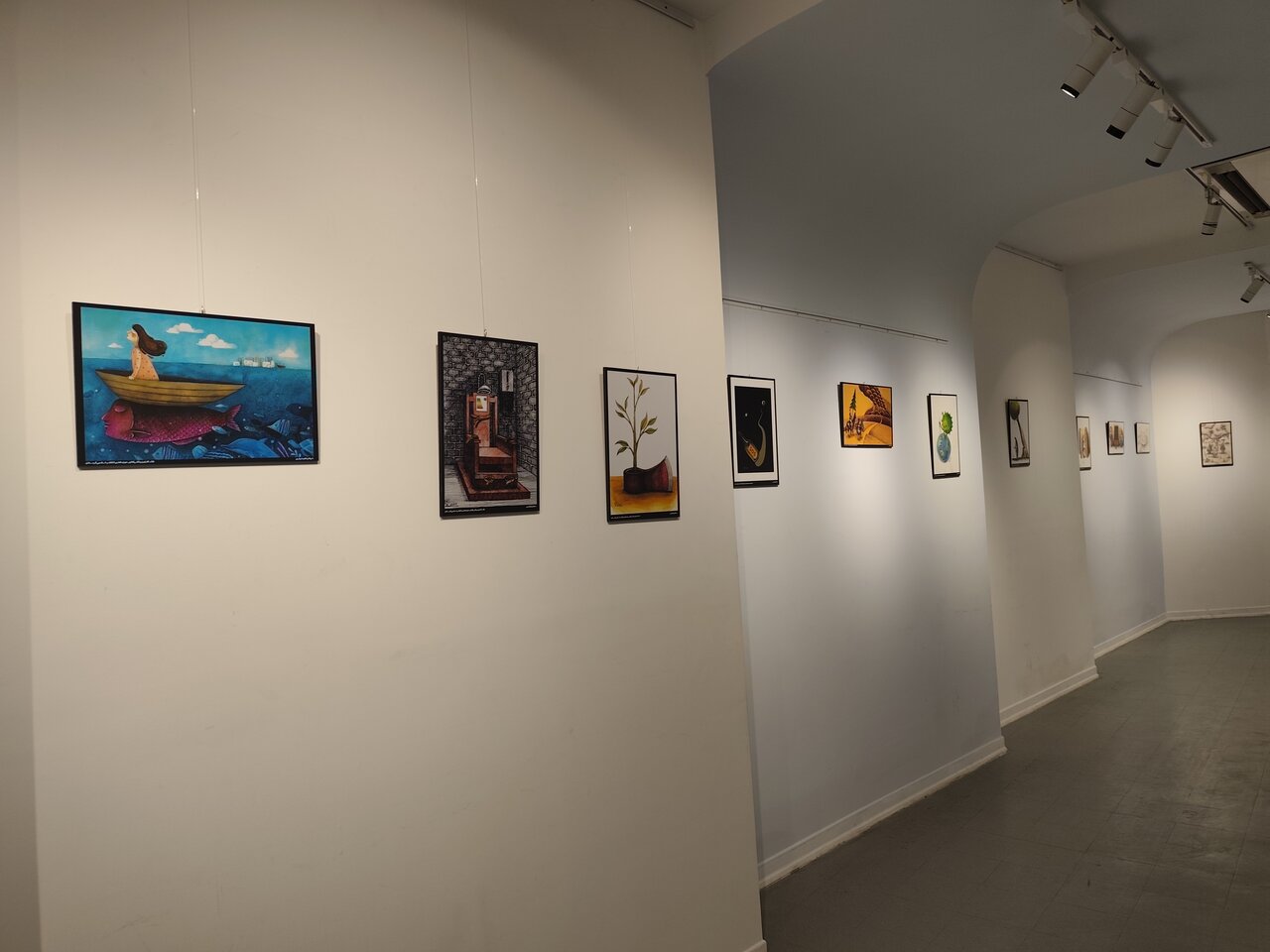 نمایشگاه گروهی کاریکاتور در سنندج افتتاح شد