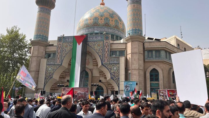 بالفيديو..مظاهرات في طهران احتجاجًا على استمرار الإبادة الجماعية التي يرتكبها الكيان الصهيوني في غزة