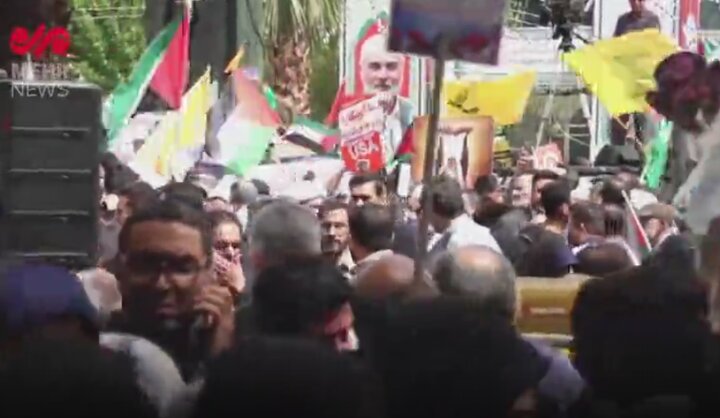 VIDEO: Tehran people stage pro-Palestine rally VIDEO: Tehran people stage pro-Palestine rally