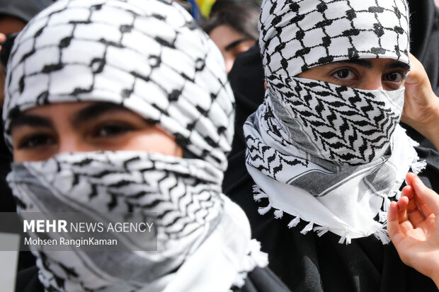 Pro-Palestine protest in Tehran