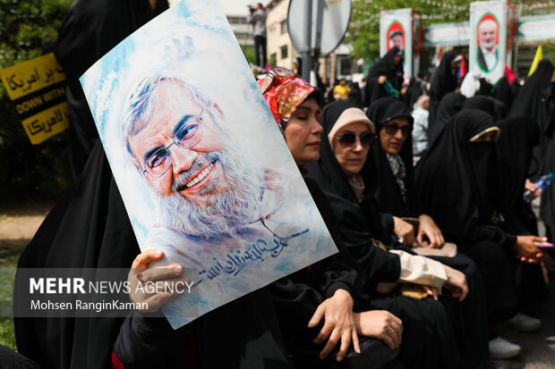Pro-Palestine protest in Tehran