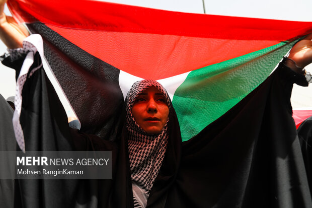 Pro-Palestine protest in Tehran
