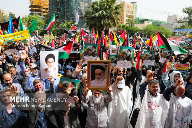 Pro-Palestine protest in Tehran