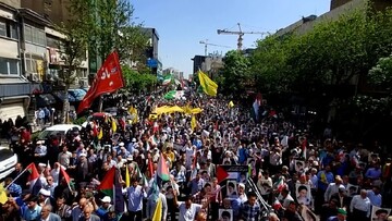آغاز راهپیمایی مشهدی ها در حمایت از مردم غزه