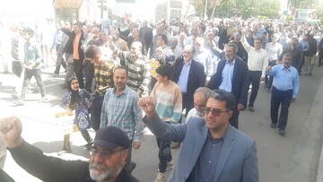 راهپیمایی گنابادی‌ها در حمایت از مردم غزه