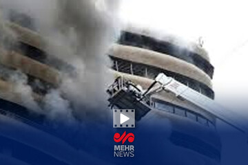 آتش‌سوزی گسترده در یک ساختمان مسکونی در سورات هند