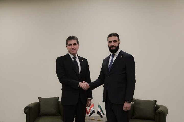 ناوەڕۆکی دیداری نێچیرڤان بارزانی و ئەحمەد شەرع ناوەڕۆکی دیداری نێچیرڤان بارزانی و ئەحمەد شەرع