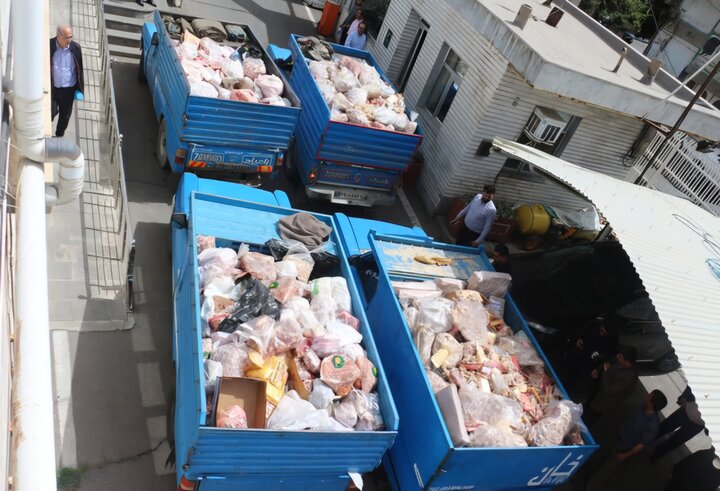 کشف و معدوم سازی بیش از ۸ تن فرآورده های خام دامی غیر بهداشتی در تبریز