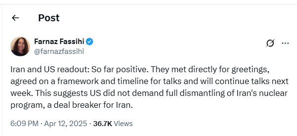 روایت خبرنگار «نیویورکتایمز» از رایزنی غیرمستقیم ایران و آمریکا