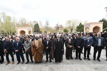 تجمع دانشگاهیان دانشگاه ارومیه در حمایت از جبهه مقاومت