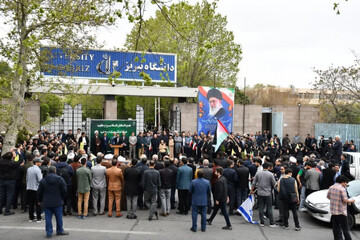 خروش دانشگاه تبریز علیه جنایات رژیم صهیونیستی