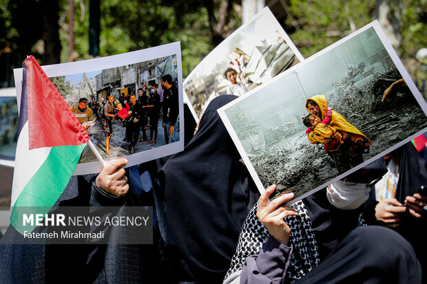 Tehran University’s students hold rally in support for Gaza