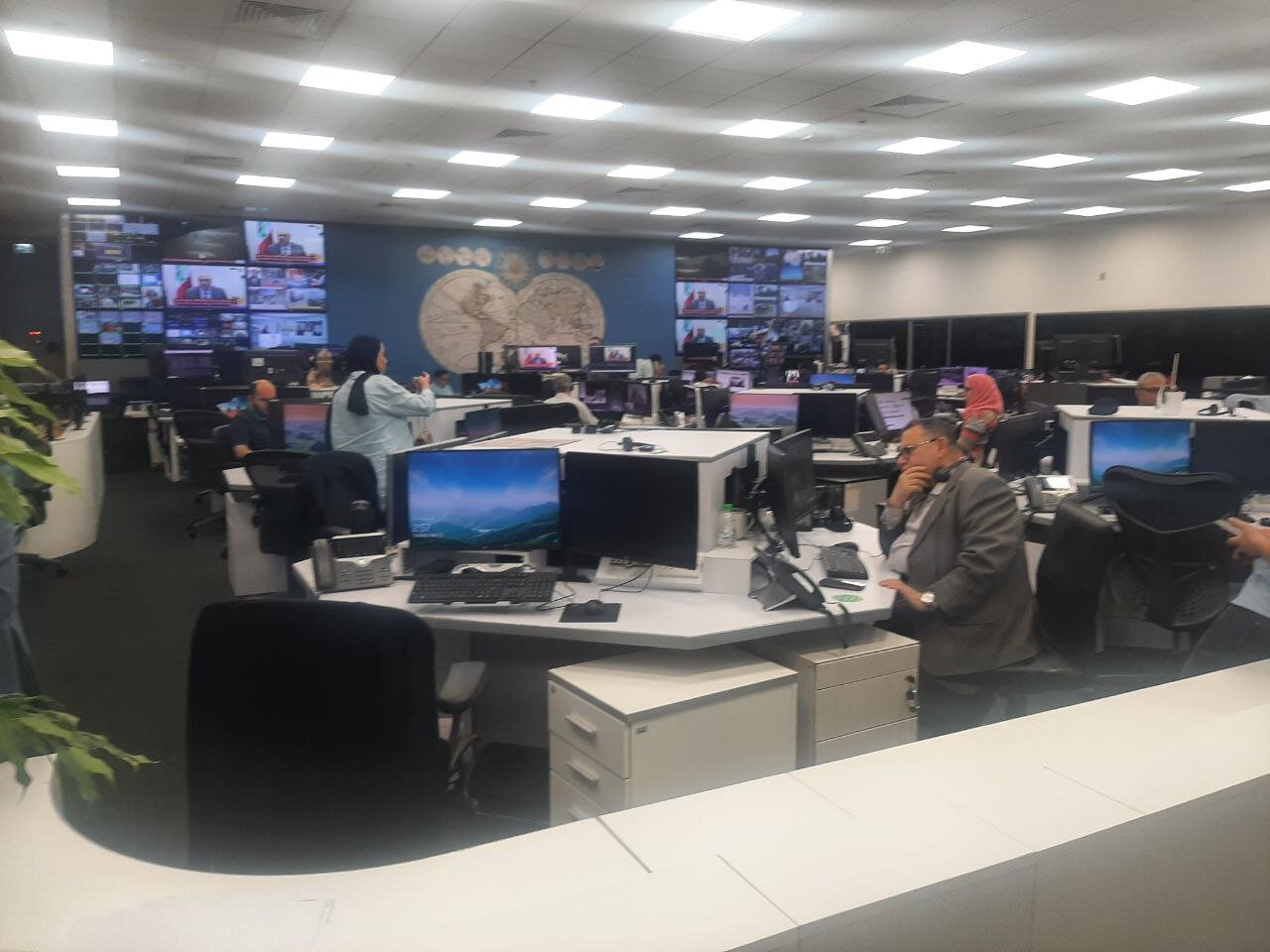 بازدید خبرنگاران گروه رسانهای مهر از شبکه «الجزیره» + تصاویر