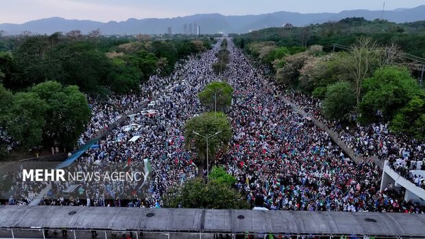 اسلام آباد میں " غزہ مارچ" کا انعقاد، پاکستانی عوام کی بھرپور شرکت