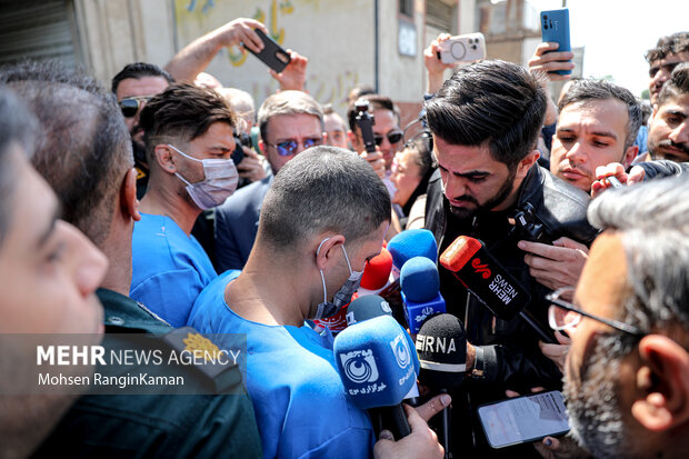 بازسازی صحنه سرقت خیابان صابونیان تهران