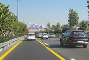 ترافیک در محور آزادراه تهران- کرج- قزوین سنگین است