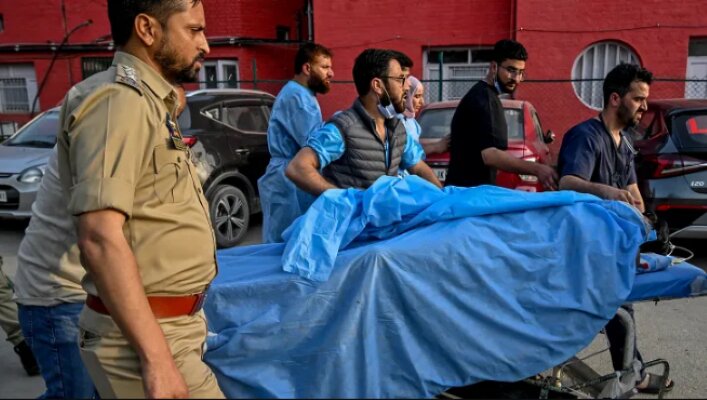 At least 26 killed as gunmen open fire on tourists in Kashmir