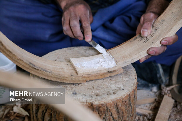 دف‌سازی سنتی در سنندج