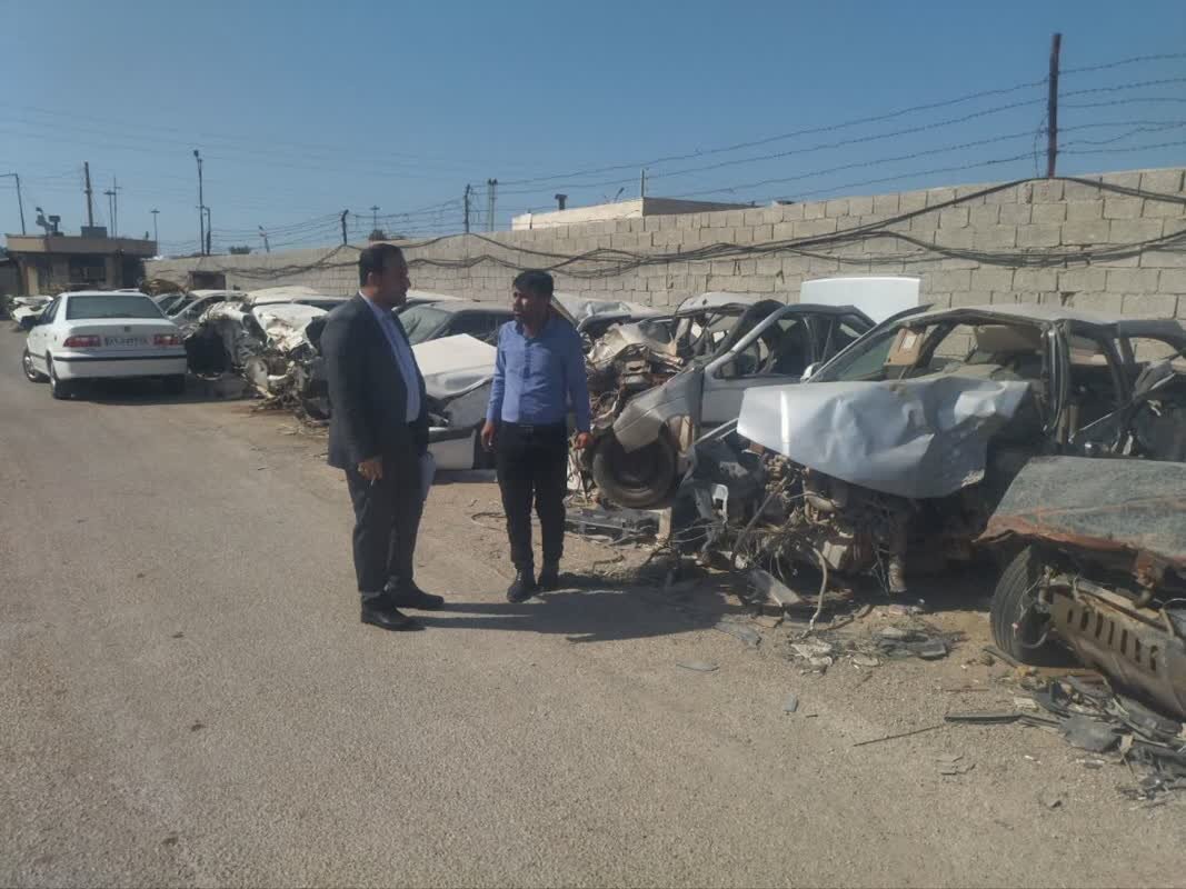 تعیین تکلیف وسایل نقلیه توقیفی در گناوه تسریع می شود