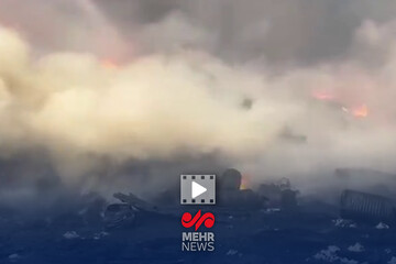 VIDEO: First footage from inside exploded containers
