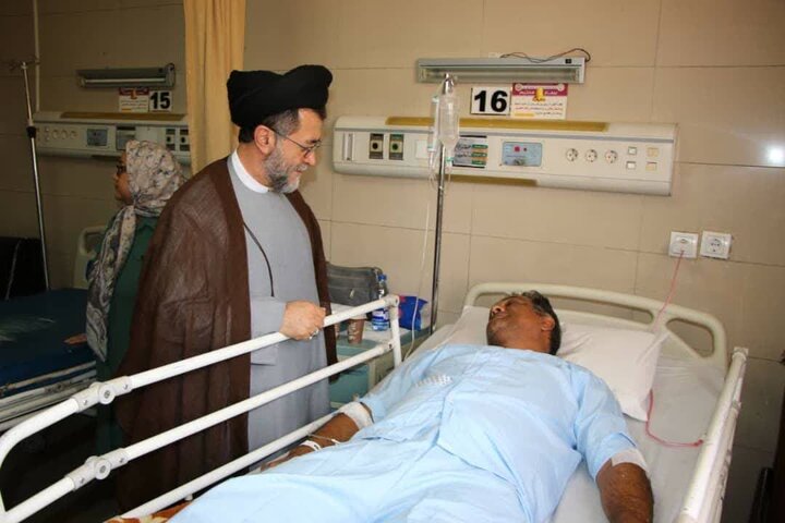 عیادت رئیس کل دادگستری فارس از مصدومین حادثه بندرعباس