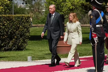Erdoğan İtalya Zirvesi için Roma'da