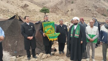 اهتزاز پرچم رضوی در جمع عشایر زیرکوه