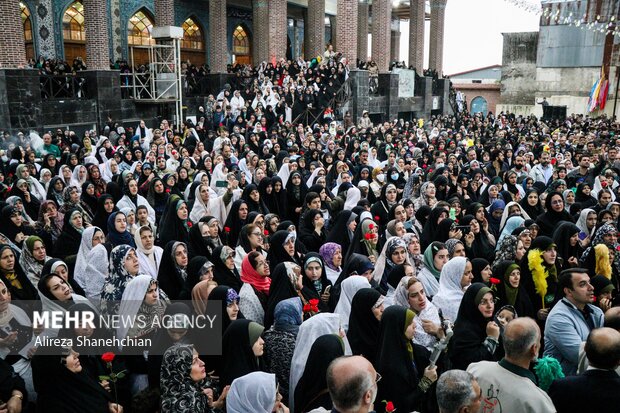 استقبال از کاروان خادمین حرم مطهر رضوی در رشت