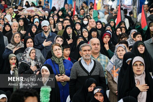 اجتماع سراسری فریاد فلسطین در رشت