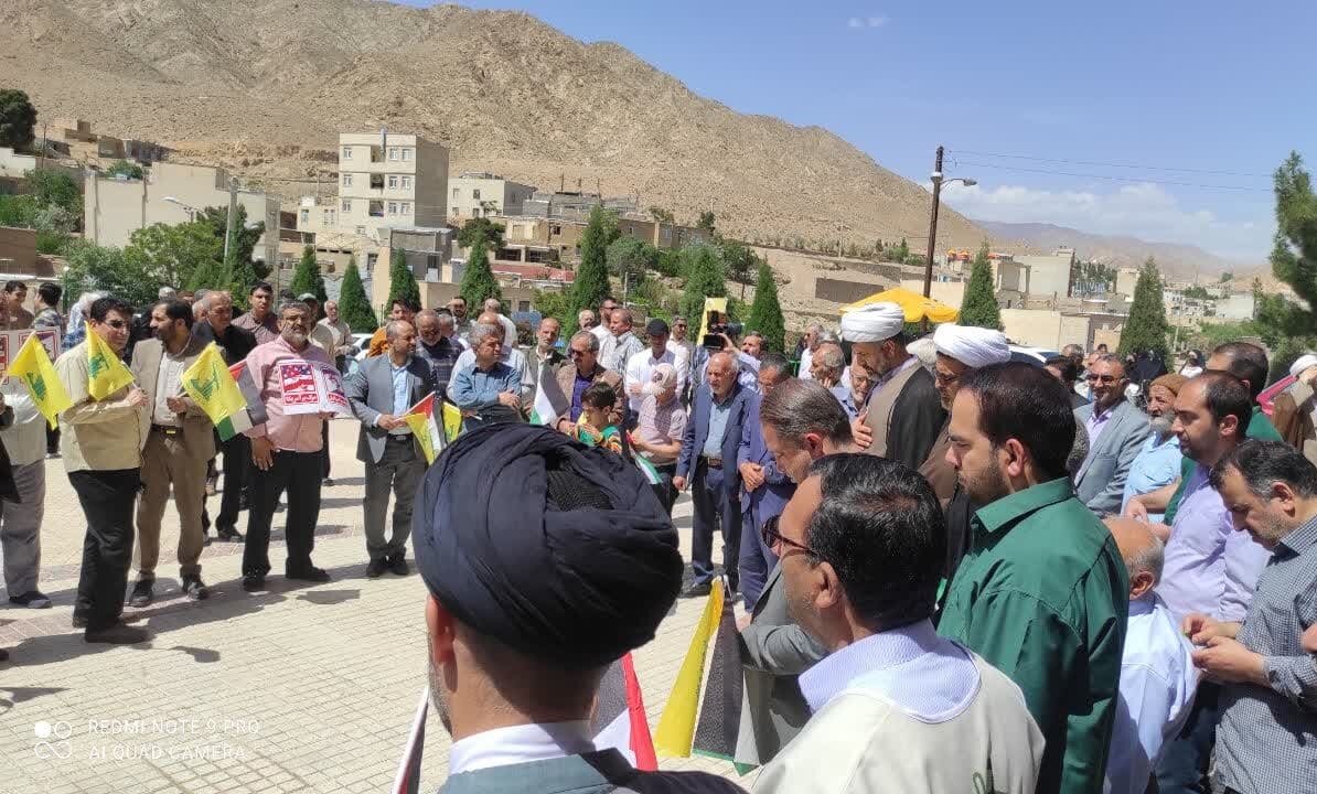 خروش ملت غیور استان سمنان در محکومیت جنایات صهیونیست‌های خون‌خوار