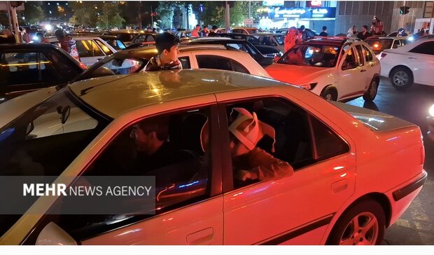 وضعیت خیابان های تبریز در شب قهرمانی تراکتور