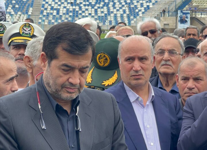 حضور وزیر ورزش در مراسم تشییع پیکر «بهمن صالح نیا»