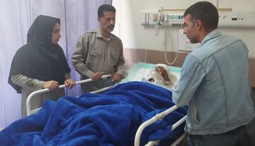 شهروند فریدونشهریِ مصدوم از برخورد با پلنگ جراحی شد