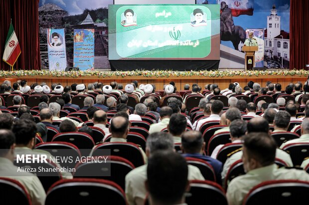 آئین تکریم و معارفه فرمانده انتظامی گیلان