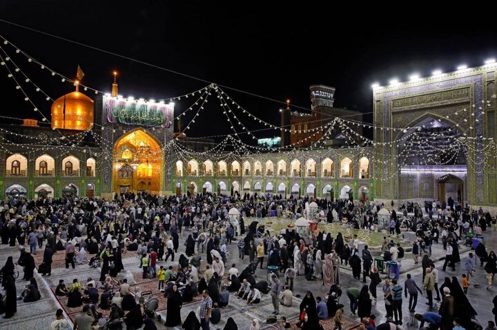 خاموشی چراغانی حرم رضوی به احترام جانباختگان انفجار بندر شهید رجایی