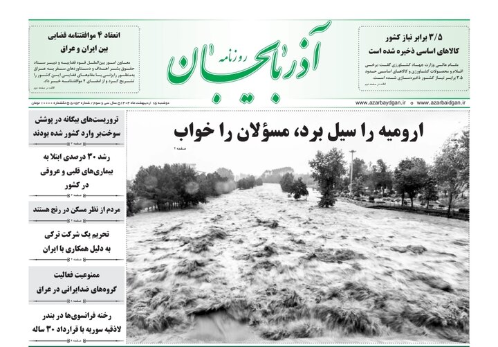 روزنامه های آذربایجان‌شرقی
