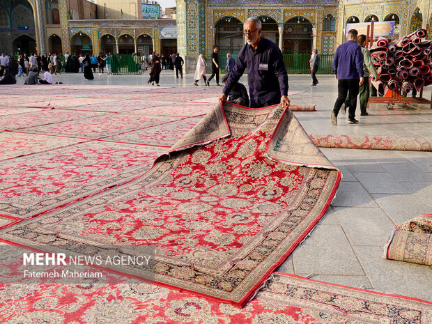 أجواء مرقد السيدة فاطمة المعصومة (س) خلال عشرة الكرامة