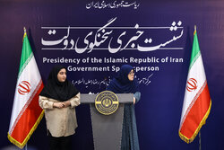 Presser of Iranian government spokeswoman