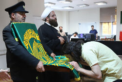حضور خادمین حرم رضوی در خبرگزاری مهر