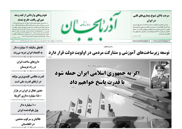 روزنامه های آذربایجان‌شرقی