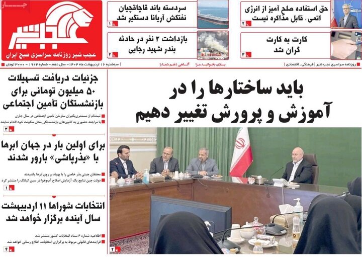 روزنامه های آذربایجان‌شرقی