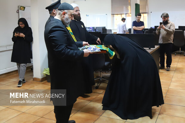 حضور خادمین حرم رضوی در خبرگزاری مهر
