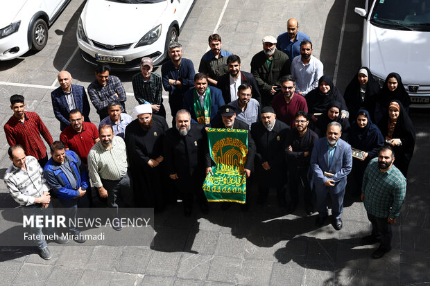 حضور خادمین حرم رضوی در خبرگزاری مهر